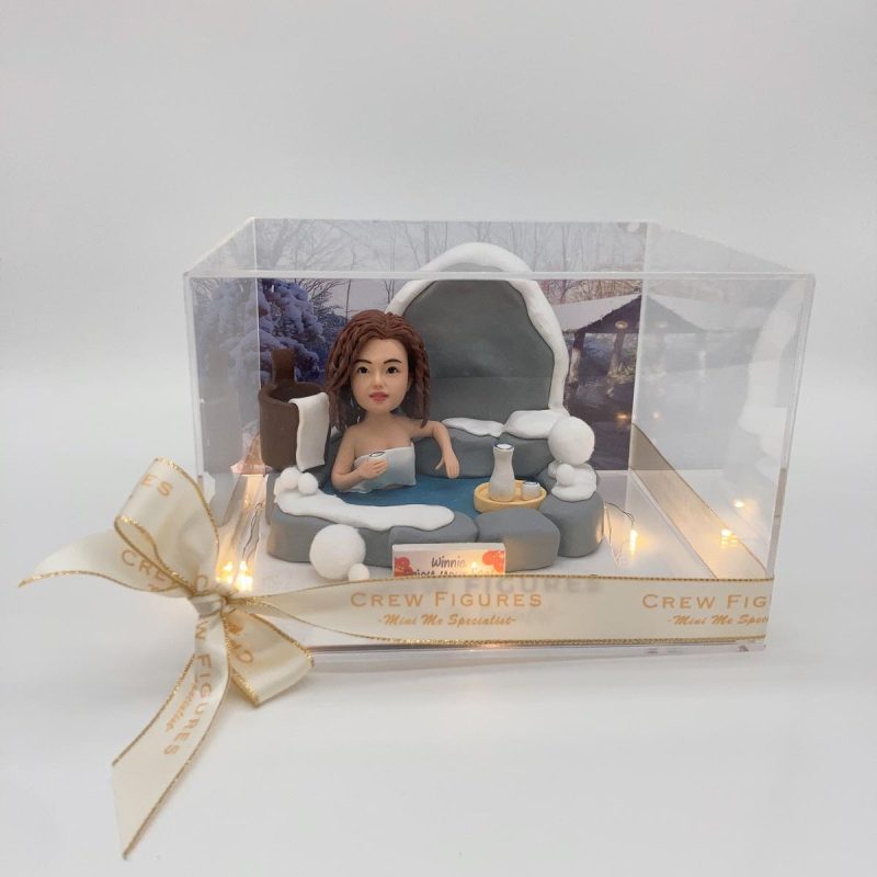 【雪霜溫泉岩石】場景：旅行紀念精品、家居擺設、移民禮物 Hot Spring