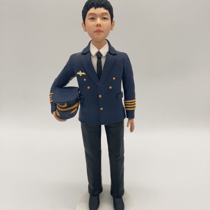 【機長人像公仔】航空人員專屬客製化機師禮物 / 機長制服公仔訂製 / 香港原創設計 Pilot Mini Me Figurine
