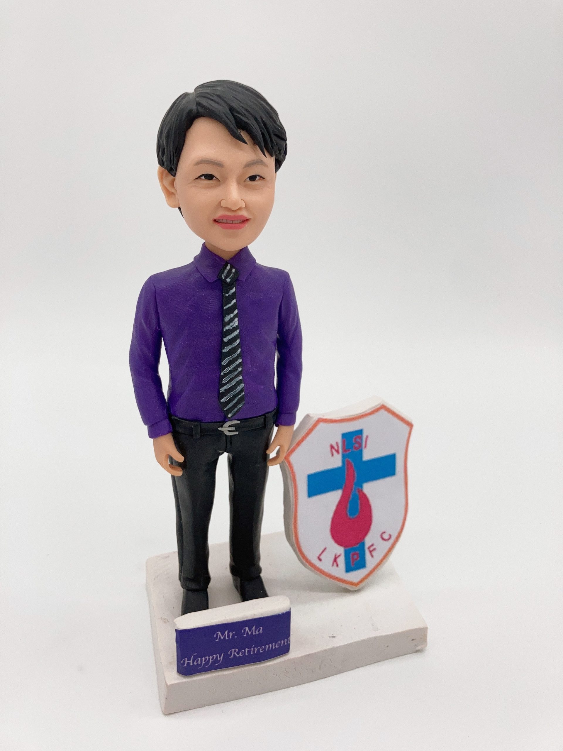 【老師榮休人像公仔展示盒】中學教師退休紀念品與校長/老師謝師禮物推薦 Teacher Retirement Display Box - Image 3