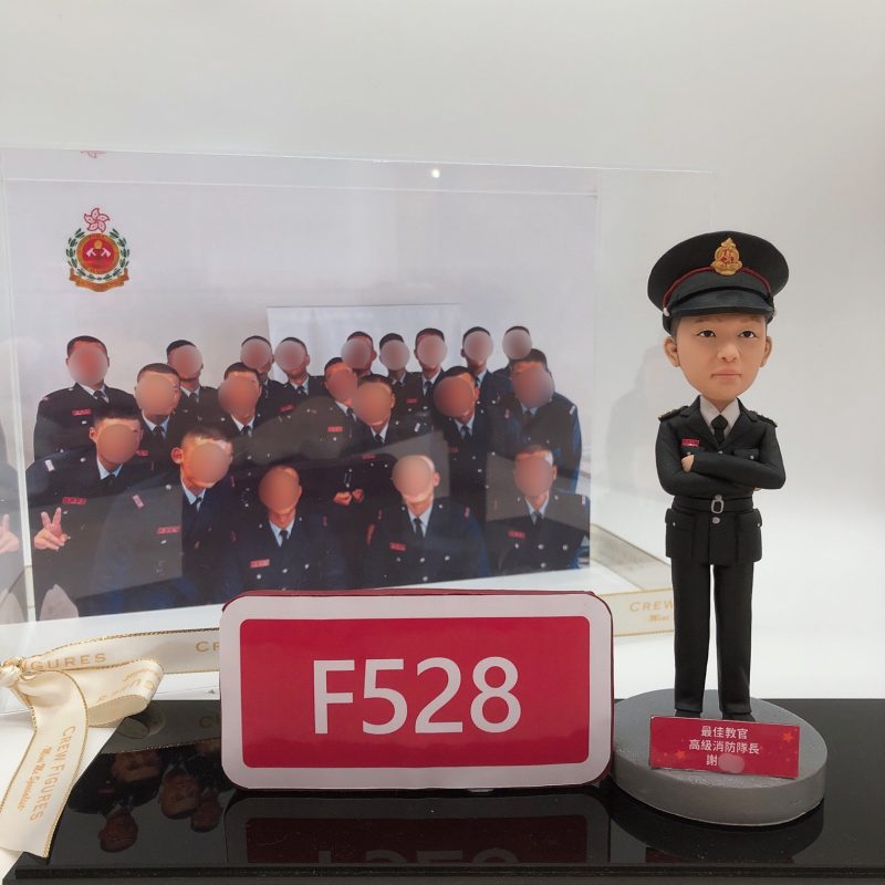 【香港消防局高級消防隊長人像公仔】最佳教官紀念 / 紀律部隊榮休禮物 / 香港原創設計 Senior Fire Station Officer