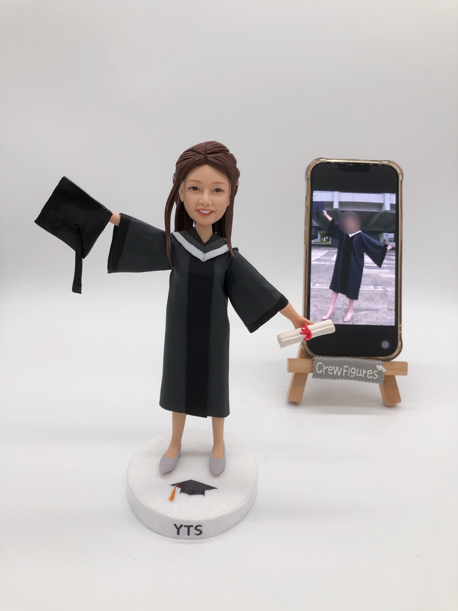 【畢業典禮人像公仔】學士服畢業生與專屬客製化公仔擺設 / Graduation Ceremony Figurine