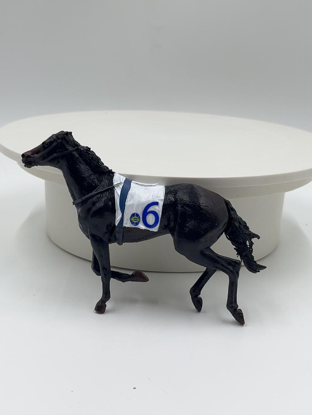 香港賽馬會拉頭馬紀念公仔訂造・3D打印公仔 賽馬禮物推薦【三駿馬模型與「1、5、6」號馬匹布・透明防塵展示盒擺設】香港賽馬紀念品 / 拉頭馬慶功禮物 HKJC Winning Horse Custom Figurine - Image 7