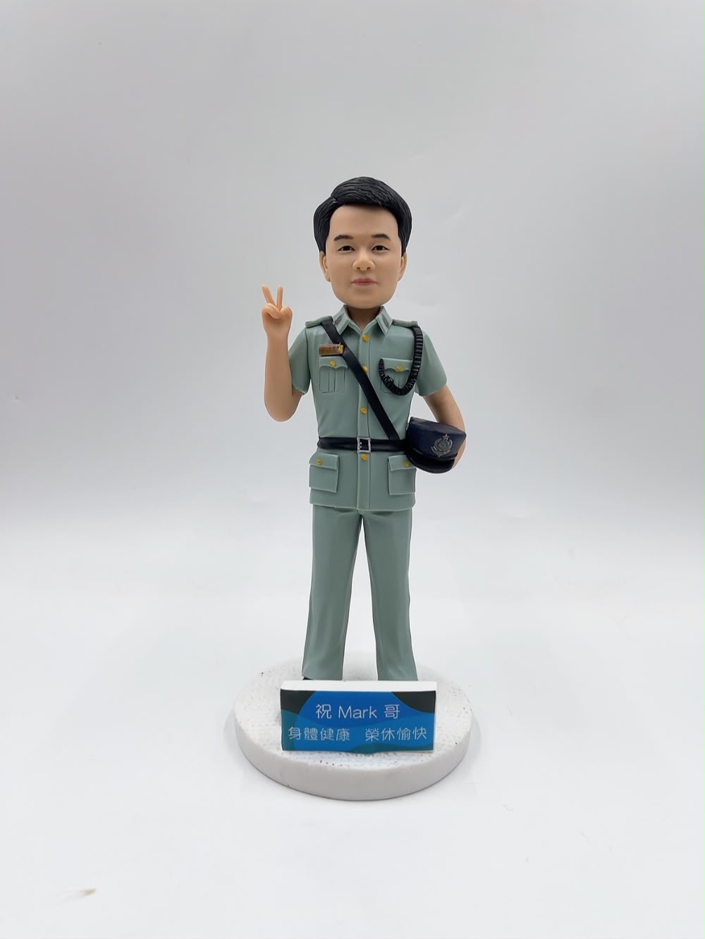 榮休紀念人形公仔、香港警務處客製化人像公仔【警察人像公仔】Happy Retirement Hong Kong Police Force Figurine