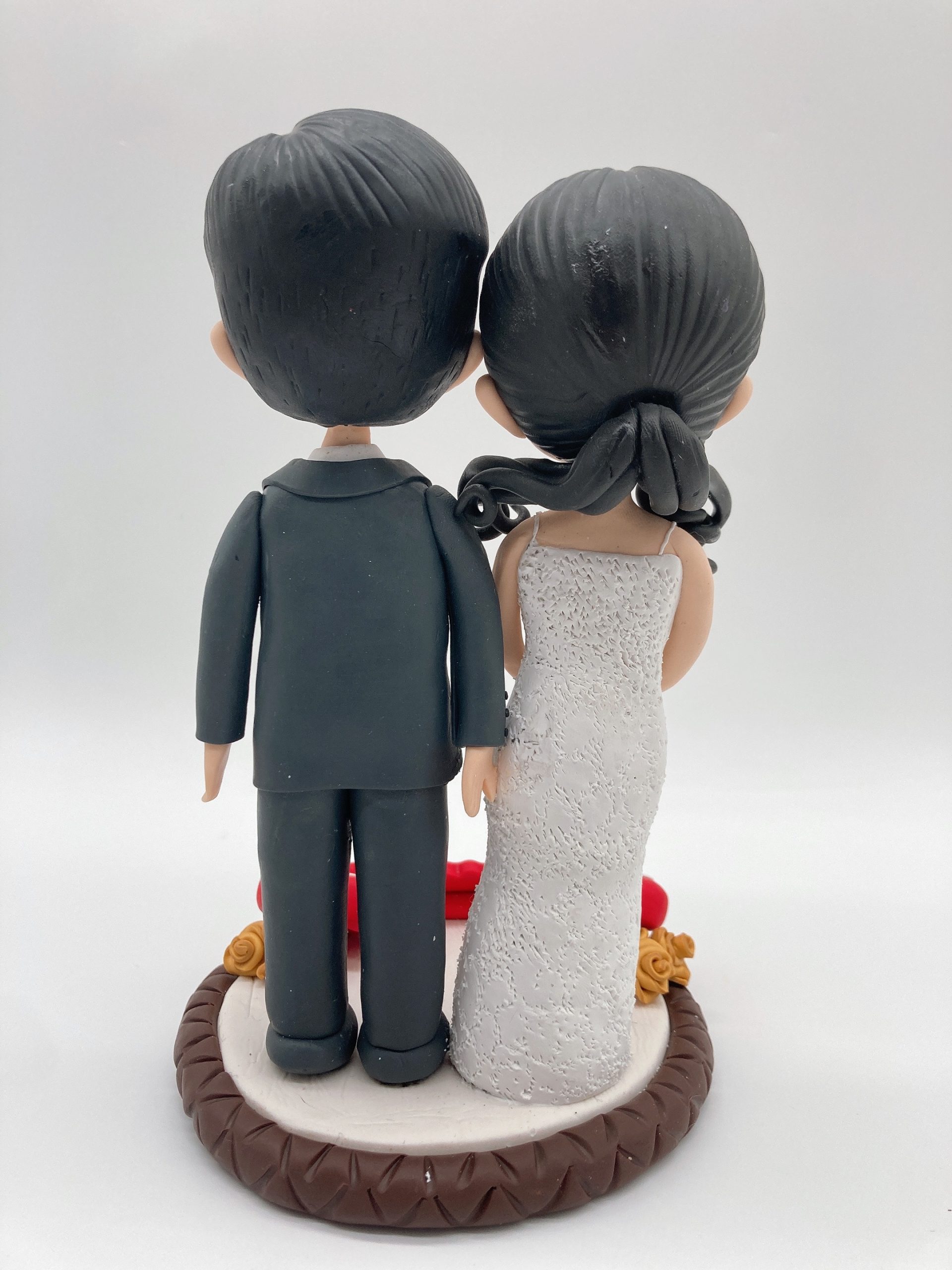 Q版婚禮情侶人像公仔【Q版結婚新人愛心人像公仔】Wedding Couple Q Figurine - Image 4