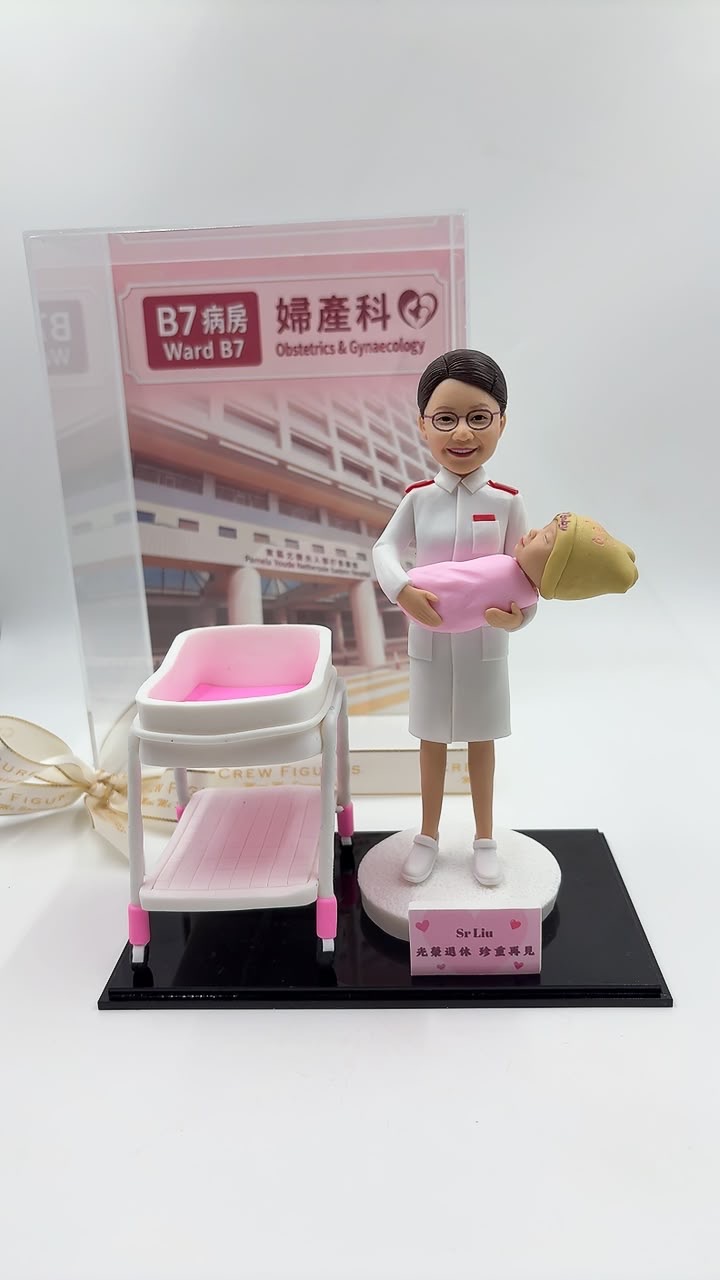 護士榮休禮物首選【東區醫院婦產科護士長人像公仔】醫療人員紀念品、客製化公仔 Nurse Retirement Figurine - Image 6
